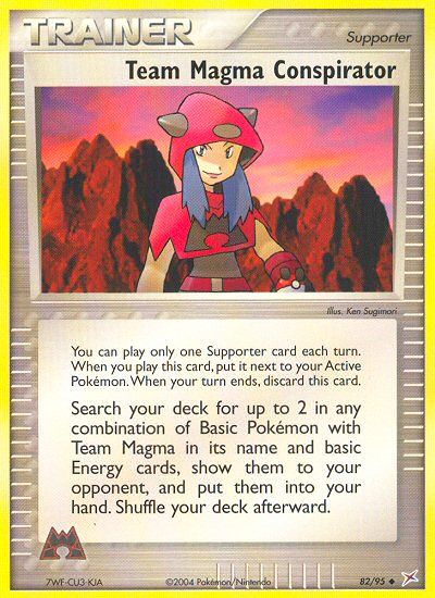 Team Magma Conspirator (82/95) [EX: Team Magma vs Team Aqua] | Devastation Store