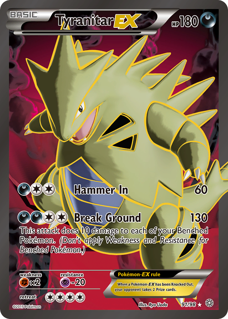 Tyranitar EX (91/98) [XY: Ancient Origins] | Devastation Store