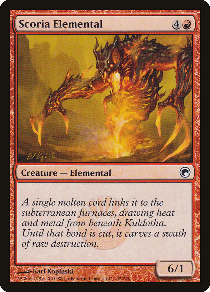 Scoria Elemental [Scars of Mirrodin] | Devastation Store