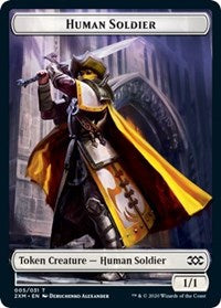Human Soldier // Servo Double-sided Token [Double Masters Tokens] | Devastation Store