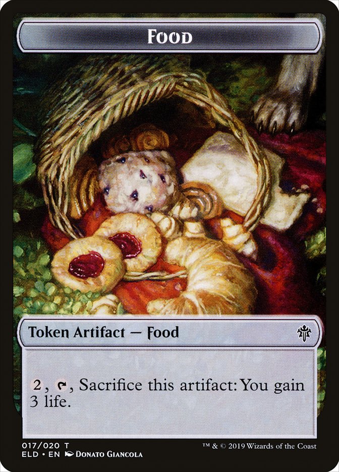 Food (017/020) [Throne of Eldraine Tokens] | Devastation Store