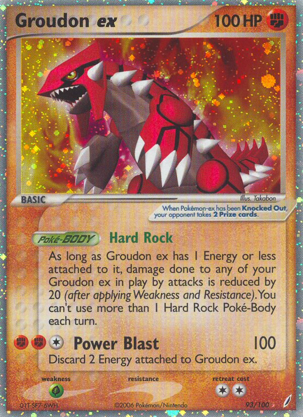 Groudon ex (93/100) [EX: Crystal Guardians] | Devastation Store