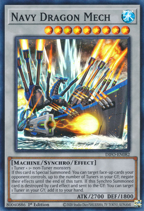 Navy Dragon Mech [DIFO-EN082] Super Rare | Devastation Store