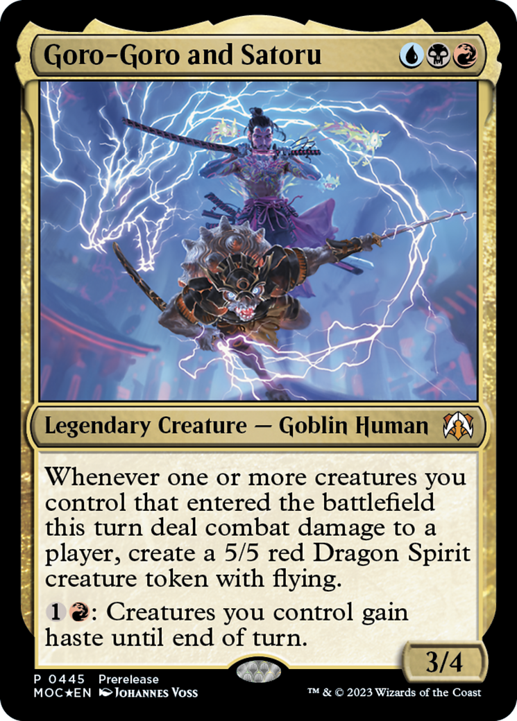 Goro-Goro and Satoru [March of the Machine Commander Prerelease Promos] | Devastation Store