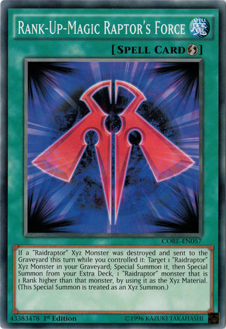Rank-Up-Magic Raptor's Force [CORE-EN057] Common | Devastation Store