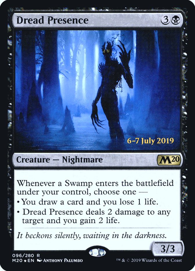 Dread Presence  [Core Set 2020 Prerelease Promos] | Devastation Store