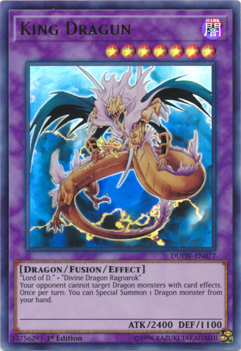 King Dragun [DUOV-EN077] Ultra Rare | Devastation Store