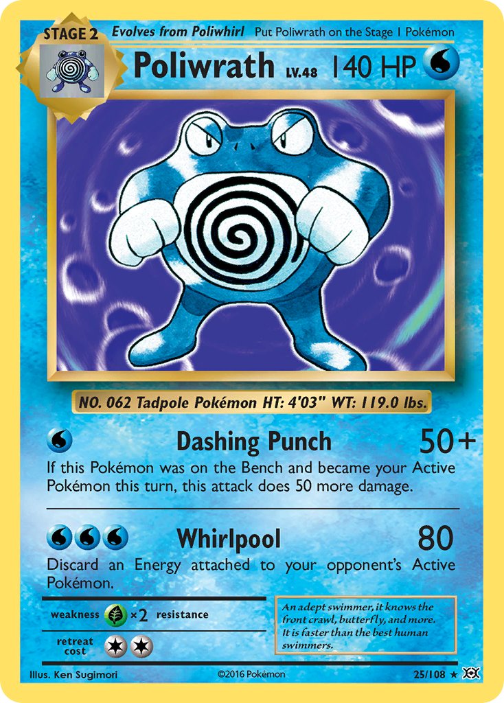 Poliwrath (25/108) (Theme Deck Exclusive) [XY: Evolutions] | Devastation Store