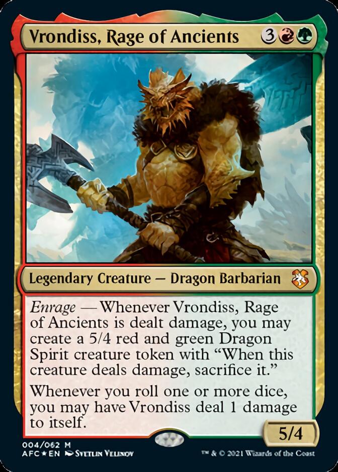 Vrondiss, Rage of Ancients [Dungeons & Dragons: Adventures in the Forgotten Realms Commander] | Devastation Store