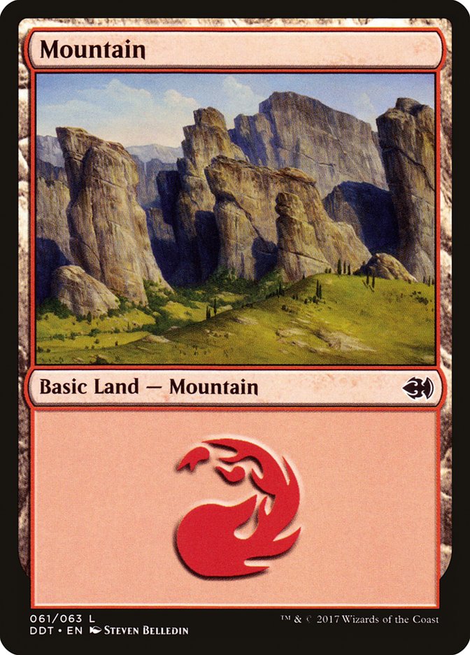 Mountain (61) [Duel Decks: Merfolk vs. Goblins] - Devastation Store | Devastation Store