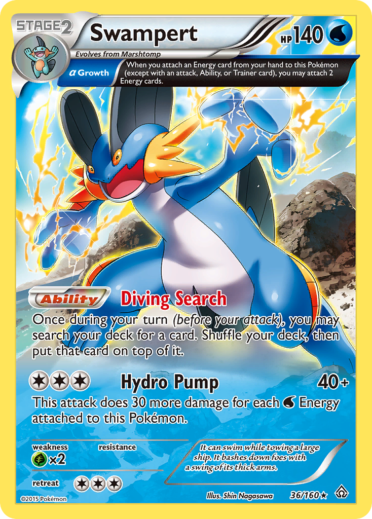 Swampert (36/160) [XY: Primal Clash] | Devastation Store