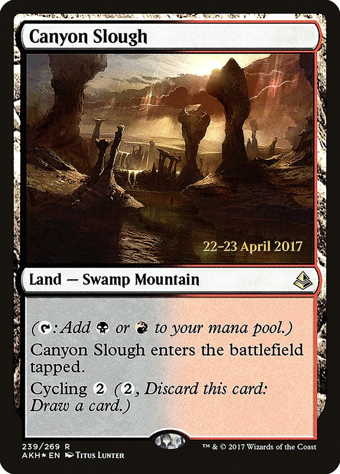 Canyon Slough  [Amonkhet Prerelease Promos] - Devastation Store | Devastation Store