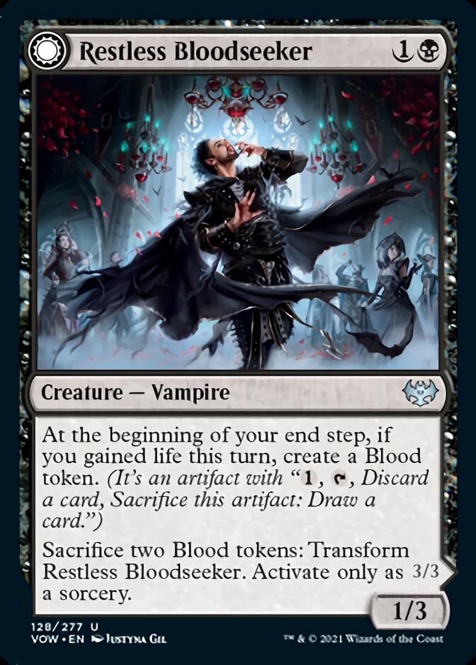 Restless Bloodseeker // Bloodsoaked Reveler [Innistrad: Crimson Vow] | Devastation Store