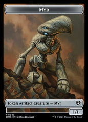 Eldrazi Spawn // Myr Double-Sided Token [Commander Masters Tokens] | Devastation Store