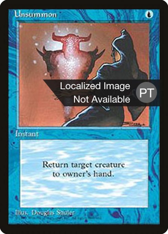 Unsummon [Fourth Edition (Foreign Black Border)] | Devastation Store