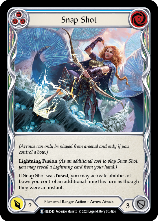 Snap Shot (Blue) [U-ELE043] Unlimited Rainbow Foil | Devastation Store