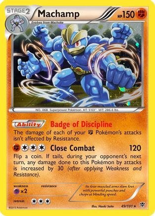 Machamp (49/101) (Cosmos Holo) [Black & White: Plasma Blast] | Devastation Store