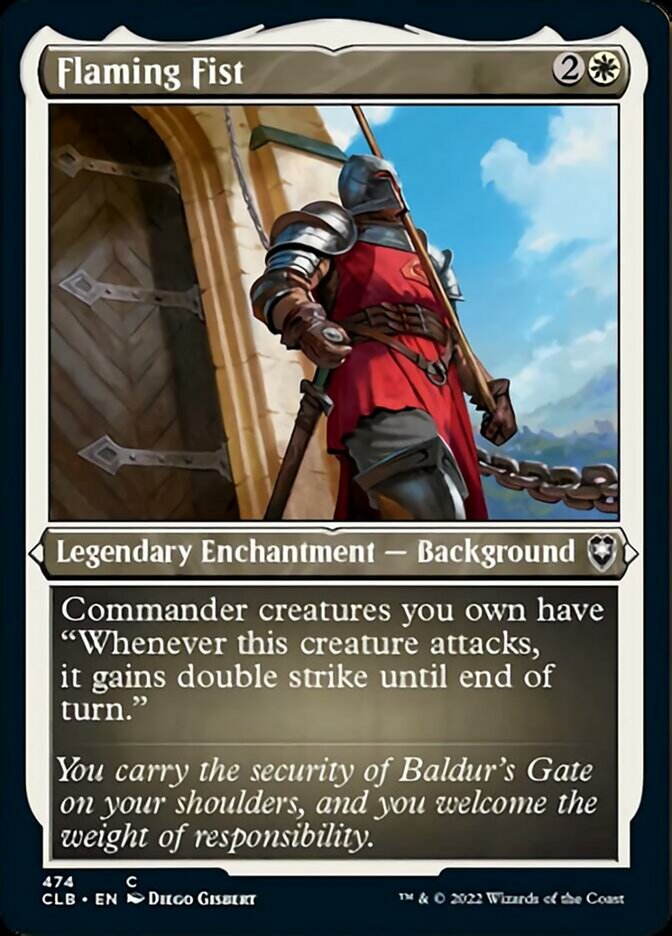 Flaming Fist (Foil Etched) [Commander Legends: Battle for Baldur's Gate] | Devastation Store