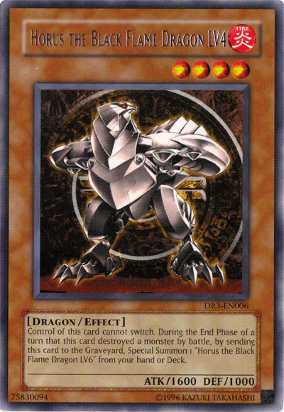 Horus the Black Flame Dragon LV4 [DR3-EN006] Rare | Devastation Store