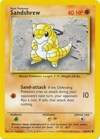 Sandshrew (62/102) [Base Set Unlimited] | Devastation Store