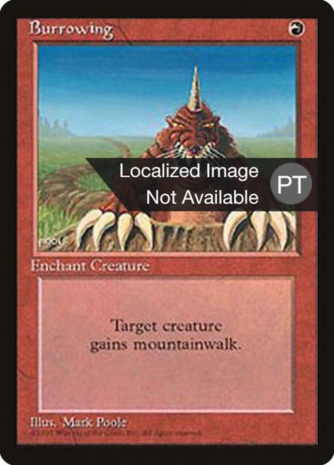 Burrowing [Fourth Edition (Foreign Black Border)] | Devastation Store
