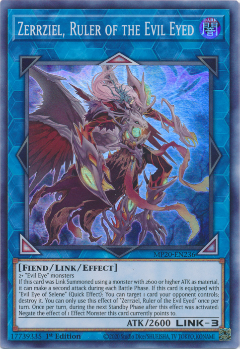 Zerrziel, Ruler of the Evil Eyed [MP20-EN236] Super Rare | Devastation Store