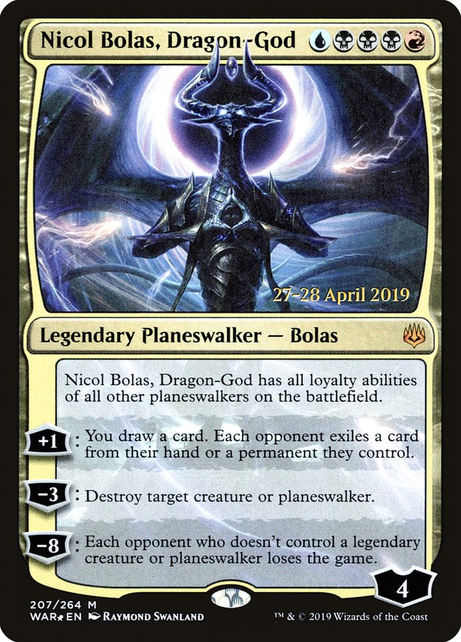 Nicol Bolas, Dragon-God  [War of the Spark Prerelease Promos] | Devastation Store