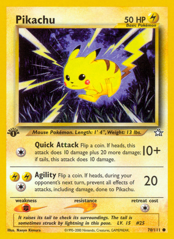 Pikachu (70/111) [Neo Genesis 1st Edition] | Devastation Store