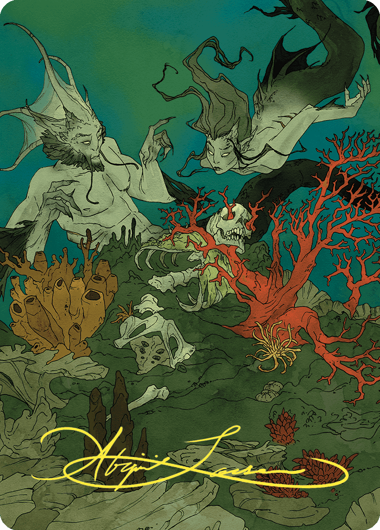 Curiosity Art Card (Gold-Stamped Signature) [Wilds of Eldraine Art Series] | Devastation Store
