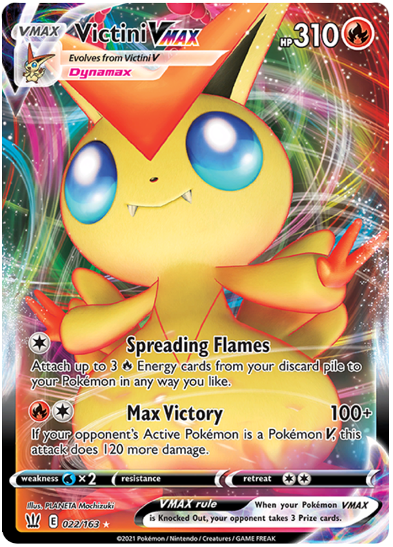 Victini VMAX (022/163) [Sword & Shield: Battle Styles] | Devastation Store