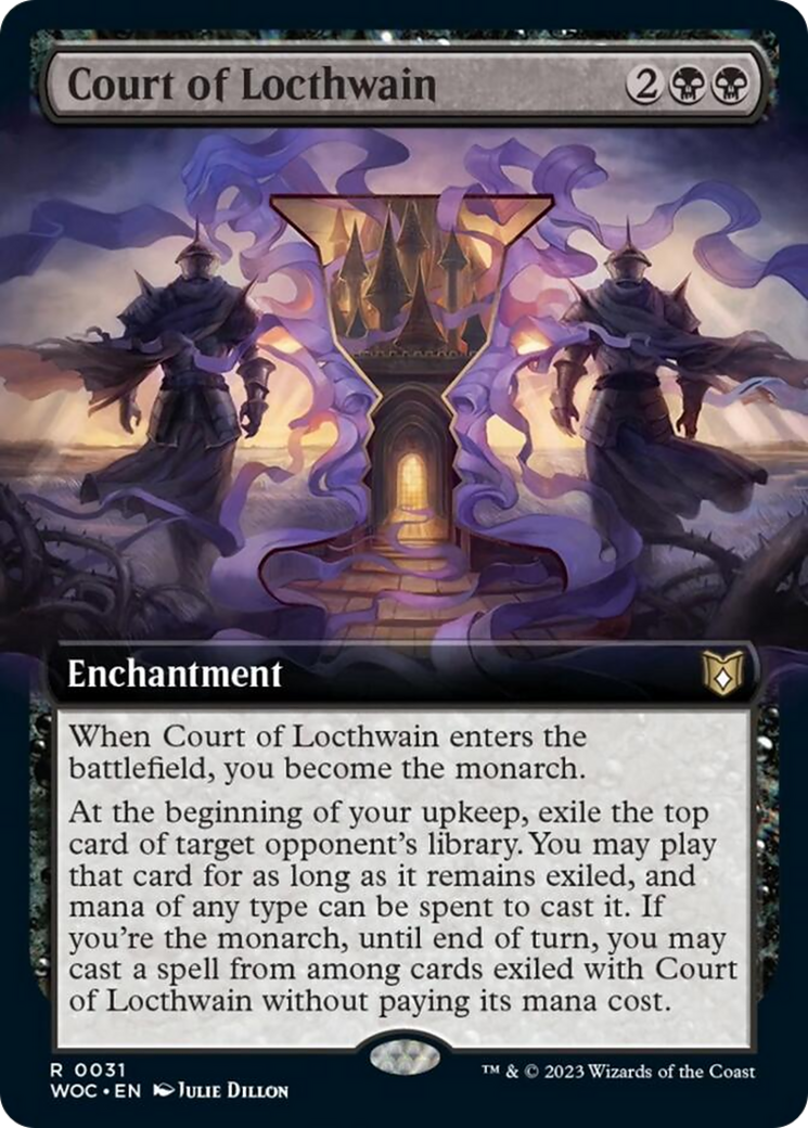 Court of Locthwain (Extended Art) [Wilds of Eldraine Commander] | Devastation Store