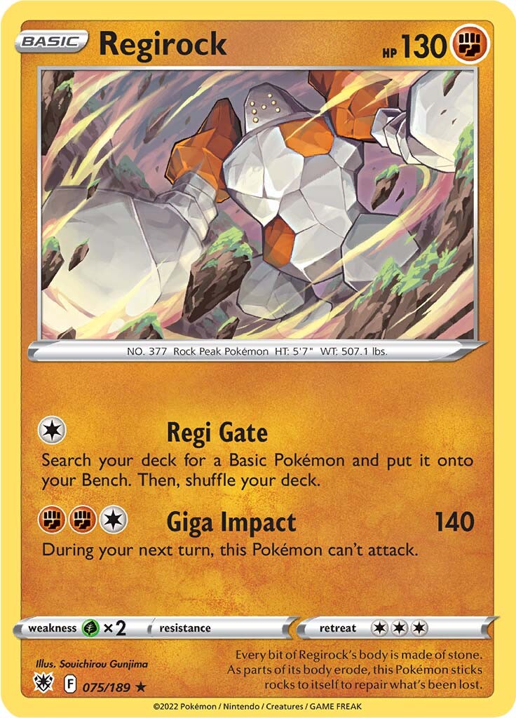Regirock (075/189) [Sword & Shield: Astral Radiance] | Devastation Store