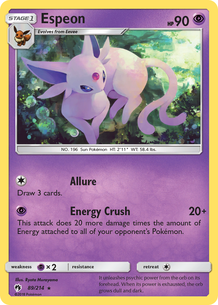 Espeon (89/214) [Sun & Moon: Lost Thunder] | Devastation Store