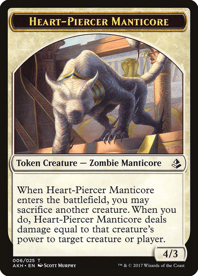 Heart-Piercer Manticore [Amonkhet Tokens] - Devastation Store | Devastation Store