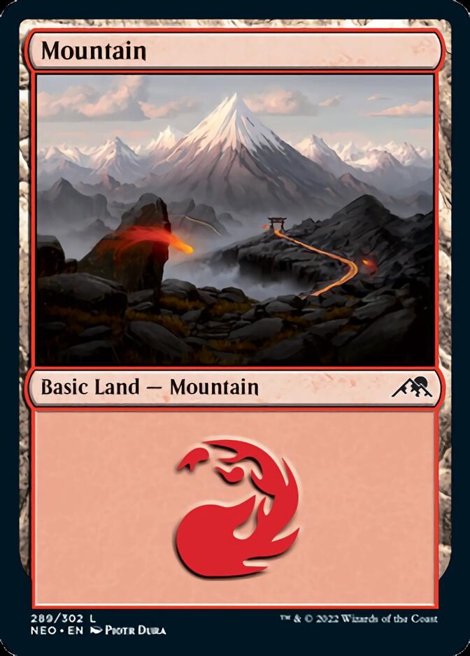 Mountain (289) [Kamigawa: Neon Dynasty] | Devastation Store