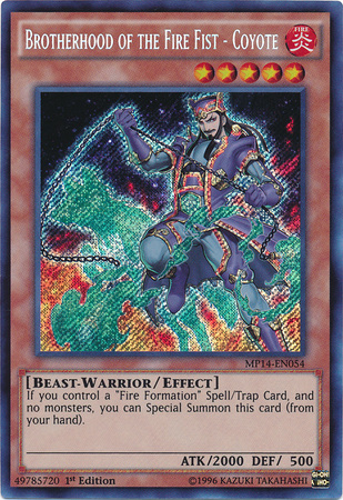 Brotherhood of the Fire Fist - Coyote [MP14-EN054] Secret Rare | Devastation Store