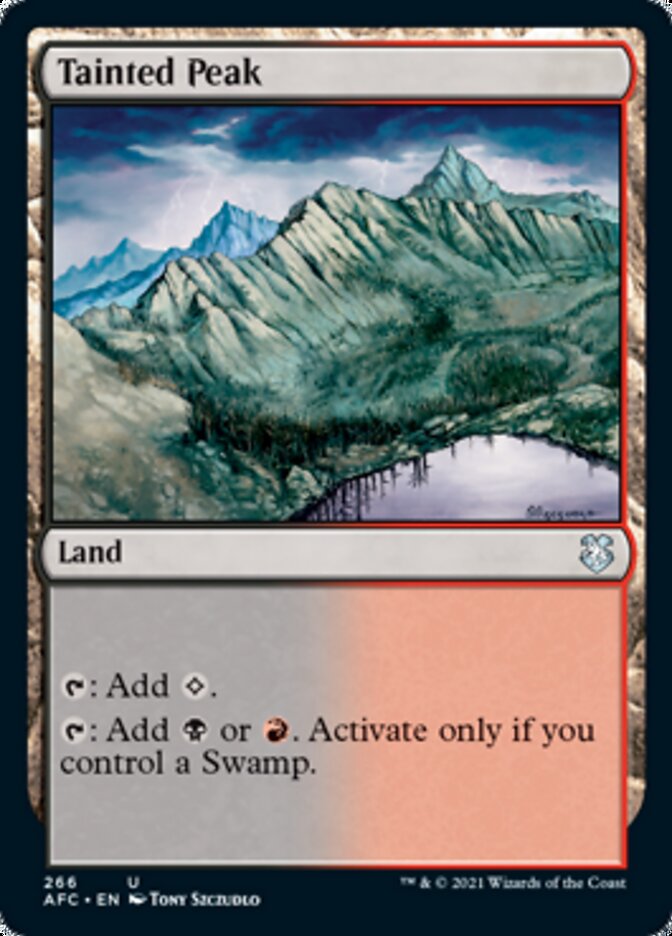 Tainted Peak [Dungeons & Dragons: Adventures in the Forgotten Realms Commander] | Devastation Store