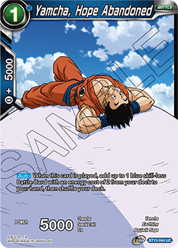 Yamcha, Hope Abandoned (Uncommon) [BT13-044] | Devastation Store