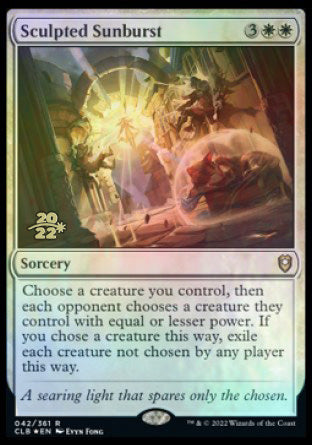 Sculpted Sunburst [Commander Legends: Battle for Baldur's Gate Prerelease Promos] | Devastation Store