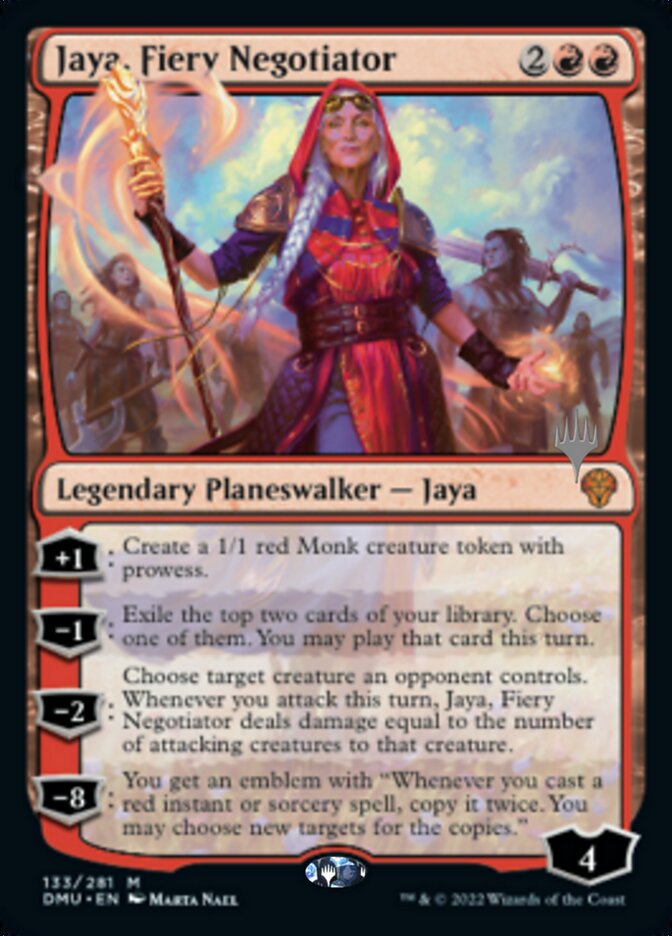 Jaya, Fiery Negotiator (Promo Pack) [Dominaria United Promos] | Devastation Store