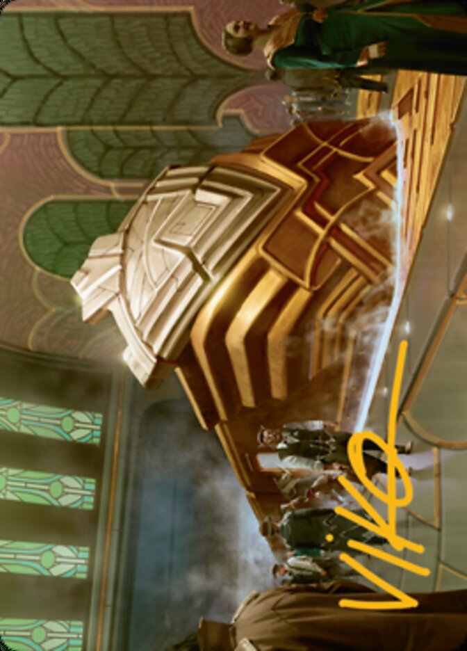Capenna Express Art Card (Gold-Stamped Signature) [Streets of New Capenna Art Series] | Devastation Store