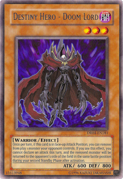 Destiny Hero - Doom Lord [DR04-EN181] Rare | Devastation Store