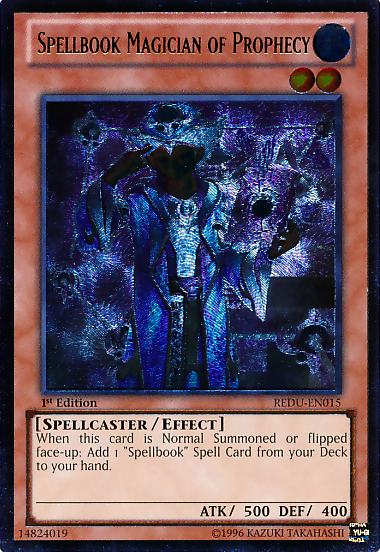 Spellbook Magician of Prophecy [REDU-EN015] Ultimate Rare | Devastation Store