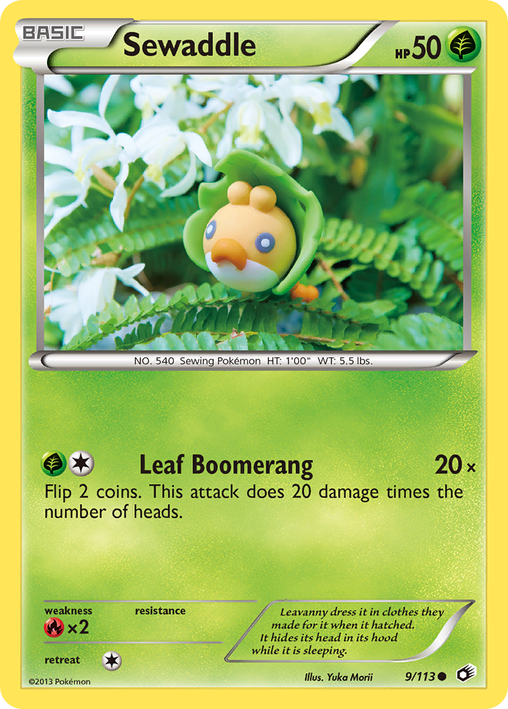Sewaddle (9/113) [Black & White: Legendary Treasures] | Devastation Store