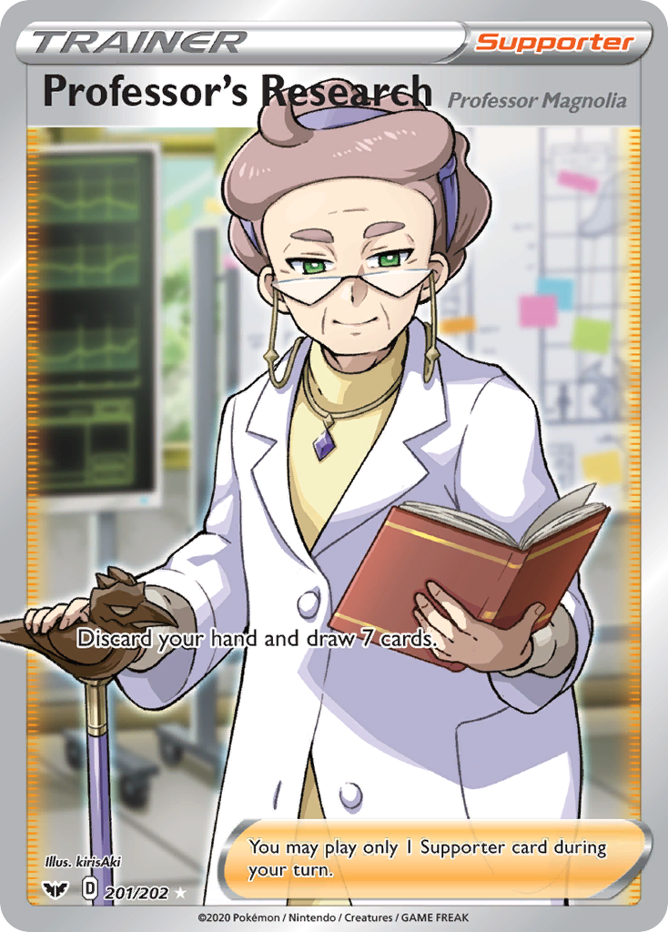 Professor's Research (201/202) (Professor Magnolia) [Sword & Shield: Base Set] | Devastation Store