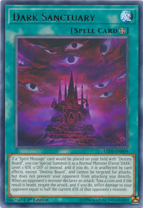 Dark Sanctuary [LED5-EN009] Rare | Devastation Store
