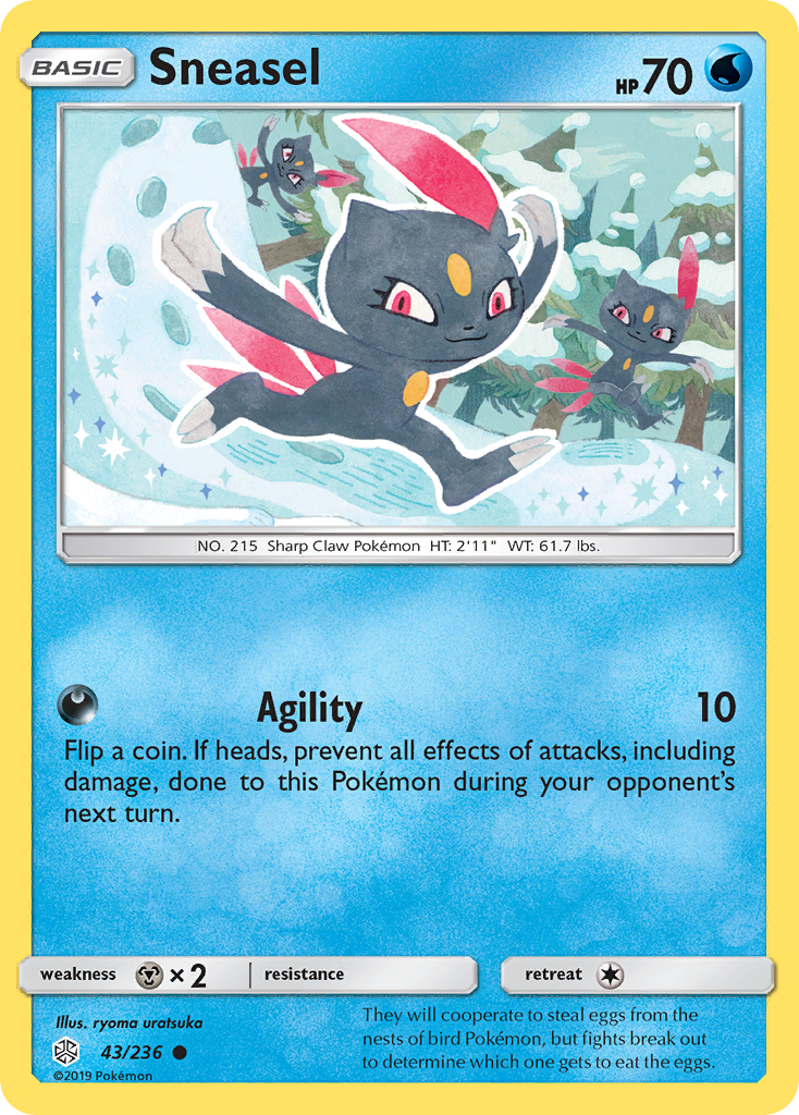 Sneasel (43/236) [Sun & Moon: Cosmic Eclipse] | Devastation Store