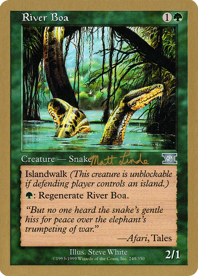 River Boa (Matt Linde) [World Championship Decks 1999] | Devastation Store