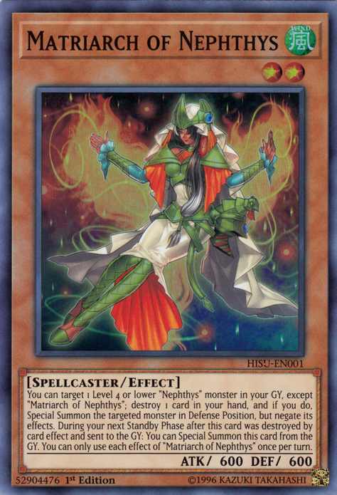 Matriarch of Nephthys [HISU-EN001] Super Rare | Devastation Store