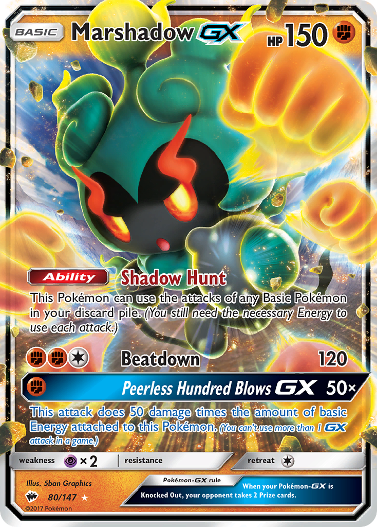 Marshadow GX (80/147) [Sun & Moon: Burning Shadows] | Devastation Store